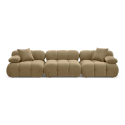 Solace Camel Velvet Modular Sofa