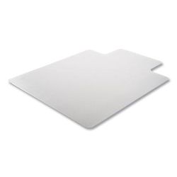 Deflecto CM13233B25 DuraMat Moderate Use Chair Mat for Low Pile Carpeting, Lipped, 45 x 53, Clear, 25/Pallet