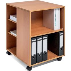 Durable Office Products Corporation 311347 Multifunction Trolley - 6 Shelf - 132 lb Capacity - 4 Casters - Wood - x 20.8" x 23.3" Depth x 29.4", - Bee