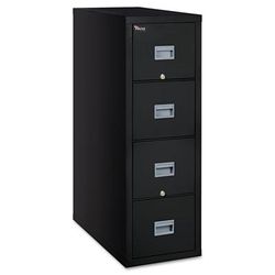 Fireking 4P1831CBL Patriot Insulated Four-Drawer Fire File, 17.75w x 31.63d x 52.75h, Black FIR4P1831CBL
