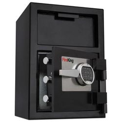 Fireking SB2414-BLEL Depository Security Safe, 2.72 cu ft, 24w x 13.4d x 10.83h, Black FIRSB2414BLEL