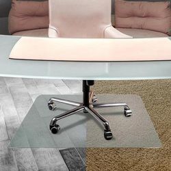 Floortex 1213420ERA ClearTex Ultimat Anti-Slip Chair Mat for Hard Floors, 48 x 53, No Lip, Clear FLR1213420ERA