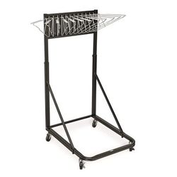 AdirOffice Blueprint Storage Cabinet Rolling Stand, Assorted Document Sizes Accomodated, 27" x 28.5" to 46.5" x 46" to 66", Black (ALHI613BLK)
