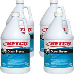 Betco 2310400CT Best Scent Ocean Breeze Deodorizer - Liquid - 128 fl oz (4 quart) - Ocean Breeze - 4 / Carton - VOC-free - Case of 4 BET2310400CT