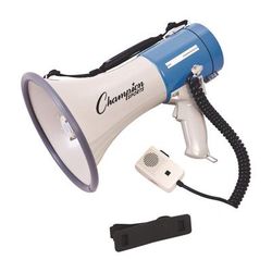 Champion Sports 18-Watt Voice Record Megaphone, 1,000 yds Range, 18 W to 35 W (CSIMP18W)