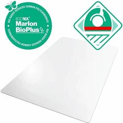 Floortex NRCMFLBG0004 Ecotex Marlon BioPlus Rectangular Polycarbonate Chair Mat for Low/Medium Pile Carpets, Rectangular, 46 x 60, Clear FLRNRCMFLBG00