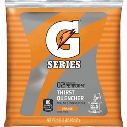 Gatorade Mix Pouches, 2-1/2 Gal Yield/Pouch, 32/CT, Orange (QKR03970CT)