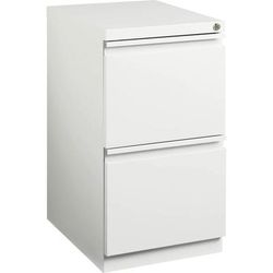Lorell 00050 File/File Mobile Pedestal, 15" x 19.9" x 27.8", White LLR00050