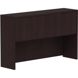 Lorell 18270 Espresso Laminate Desk, 60" x 15" x 36", Drawer(s)4 Door(s), Material: Polyvinyl Chloride (PVC) Edge, Finish: Espresso Laminate LLR18270