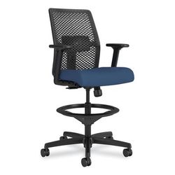 Hon TSR0A0S04BST Ignition 2.0 ReActiv Low-Back Task Stool, 22.88" to 31.75" Seat Height, Elysian Seat, Charcoal Back, Black Base