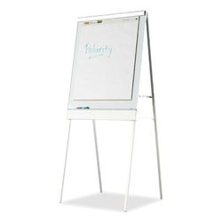 Iceberg 30333 Polarity Height Adjustable Dry Erase Flipchart Easel, 30 x 20-31 x 50-74 Easel, 30 x 38 Board, White Surface, Silver Frame ICE30333