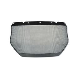 MSA V-Gard Accessory System Mesh Visor, Uncoated, Silver, 17 in L x 8 in H (454-10116557)