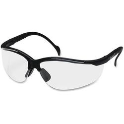 ProGuard 8301000CT Safety Eyewear, Curve Lens, 144/CT, Clear/Black - Case of 144
