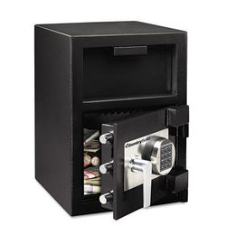 Sentry DH-109E Digital Depository Safe, Extra Large, 1.3 cu ft, 14w x 15.6d x 24h, Black