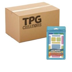 TPG Creations Anywhere Zen Strips, Bumpy, Assorted Pastel Colors, 13/Set, 24 Sets/Carton (TPG88224)