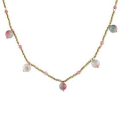 Fresh Blossoms,'Quartz Beaded Necklace from Thailand'