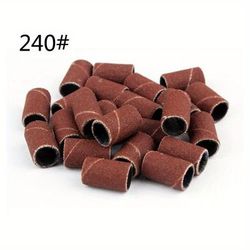TEMU 200pcs/pack Sanding Bands Manicure Pedicure Nail Electric Drill Machine Grinding Sand Ring Bit