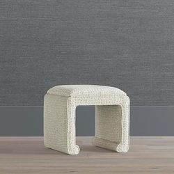 Reba Accent Stool - Cloud Sunbrella Vision Performance - Frontgate