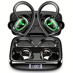 TEMU 21 Wireless Earphones, Stereo Earphones, Long Playback Sports Earphones, Wireless Earbuds With Built-in Microphone, Noise Cancelling Earphones For Exercise