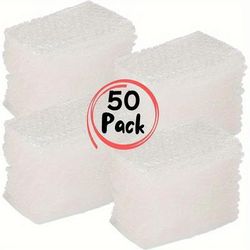 TEMU 50pcs Pukamam Premium Wrap Pouches - 4x6 Inch Protective For Shipping & Packing, Durable Reusable Inflatable Wrap Sleeves With Secure Item Protection, Black