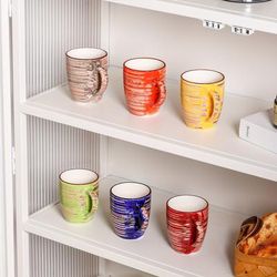 TEMU Mug Set Of 6, Coffee Set, Ideal For Coffee/tea/hot Chocolate/milk/water/drink