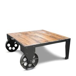 Tavolino mobile in legno marrone