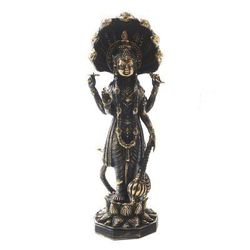 Dewa Wisnu,'Antiqued Finish Bronze Sculpture from Bali'