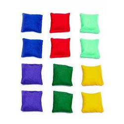 TEMU 10pcs 12pcs 5cm Small Sandbags Throwing Square Sandbags Throwing Sandbags Balls Colored Sandbags