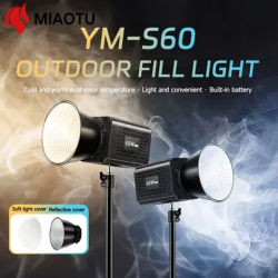 MIAOTU Outdoor Portable Handheld Fill Light COB Photography Light 3200-6500K Photographic LED Light