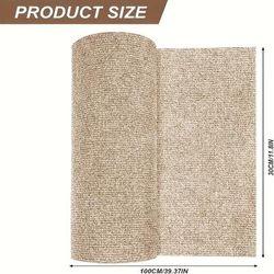 TEMU 1pc Deluxe Cat Scratching Pad - , Reusable Anti-scratch Mat For Sofa And Furniture Protection, Polyester Material, Suitable For Cats