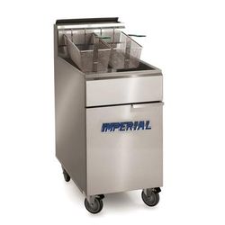 Imperial IFS-75 NG Commercial Gas Fryer - 75 lb Vat, Floor Model, Natural Gas, 75 lb Capacity, Stainless Steel, Gas Type: NG