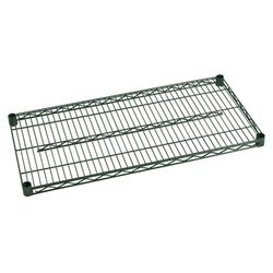 Focus FF1430G Epoxy Coated Wire Shelf - 30"W x 14"D, Green Epoxy