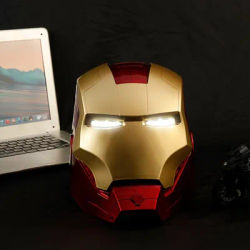 New 1:1 Iron Man Electric Helmet Multi Piece Manual Opening Helmet Model Luminous Adult And Children'S Toy Gift