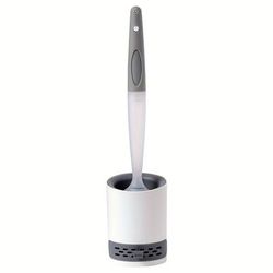 TEMU Easy-clean Silicone Toilet Brush With Soap Dispenser - Long Handle, No Dead Corner Design For Efficient Bathroom Cleaning