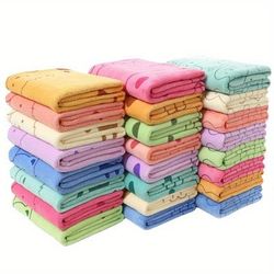 TEMU 6/12pcs Quick- Towels For - Ultra Absorbent, Soft Polyester Bath & Grooming Cloths, Assorted Colors