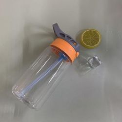 TEMU 500ml Bpa-free Portable Sports Water Bottle - Durable, Leakproof & Transparent For Outdoor Activities