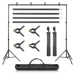 TEMU Adjustable Photography Studio Background Support Stand Screen Backdrop Kit 3x3m