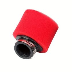 TEMU High-, High-performance 38mm Angled Foam Air Filter - Fit For Off-road Motorcycles, Atvs & More - Red/black, Durable Sponge Cleaner With Stainless Steel Clamps, Epathchina