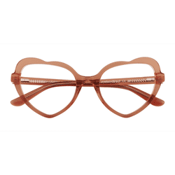 Female s heart Brown Acetate Prescription eyeglasses - Eyebuydirect s Charming