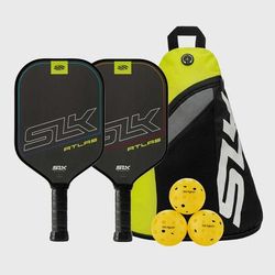 Selkirk SLK Atlas Bundle (2 Paddles, 3 Balls,Sling Bag) Pickleball Paddles