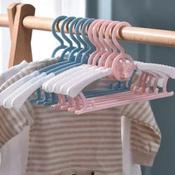 Cintre réglable pour vêtements de bébé, 5/10 pièces, pliable, rétractable, pour garde-robe, support