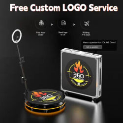 360 Photo Booth Machine with Flight Case & Battery Pack for Parties,360 Slow Motion Camera Booth with Deluxe Suit Custom