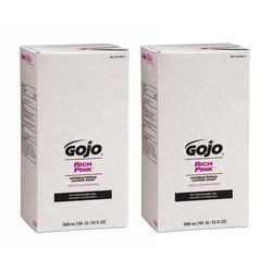 Gojo Rich Pink Antibacterial Lotion Hand Soap, Floral Scent, 169.07 Oz Bottle
