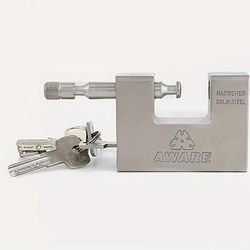 TEMU 94mm Heavy Duty Padlock & Armoured Steel Shutter Warehouse Container Lock