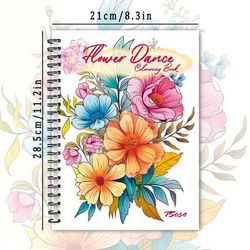 TEMU (original Brand New Thickened Pages) Adult Relax Colouring Book - Spiral Bound, Used As Drawing Supplies, Back To School Gift, Start Of School Gift, Birthday Gift, Party Gift