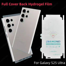 Back Hydrogel Film For Samsung Galaxy S25 Ultra S25Plus Side Film Back Screen Protector For Samsung S24Ultra Back Soft Film