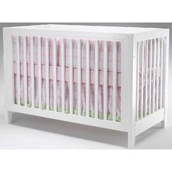 SB2 Jordan 2 Piece Nursery Set in White - Crib & Simple 3 Drawer Dresser
