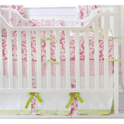 New Arrivals Bloom in Pink 3 Piece Crib Bedding Set