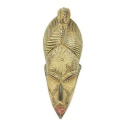 Peace and Harmony,'Authentic Ghanaian Artisan Carved African Mask'