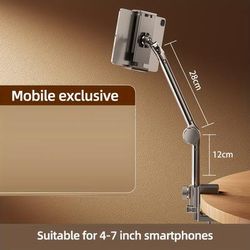 TEMU Coobowe Gooseneck Phone & Tablet Stand, 360°adjustable Flexible Clamp, Bed & Desk Mount Holder, Compatible With Iphone/ipad/tablet, Steel
